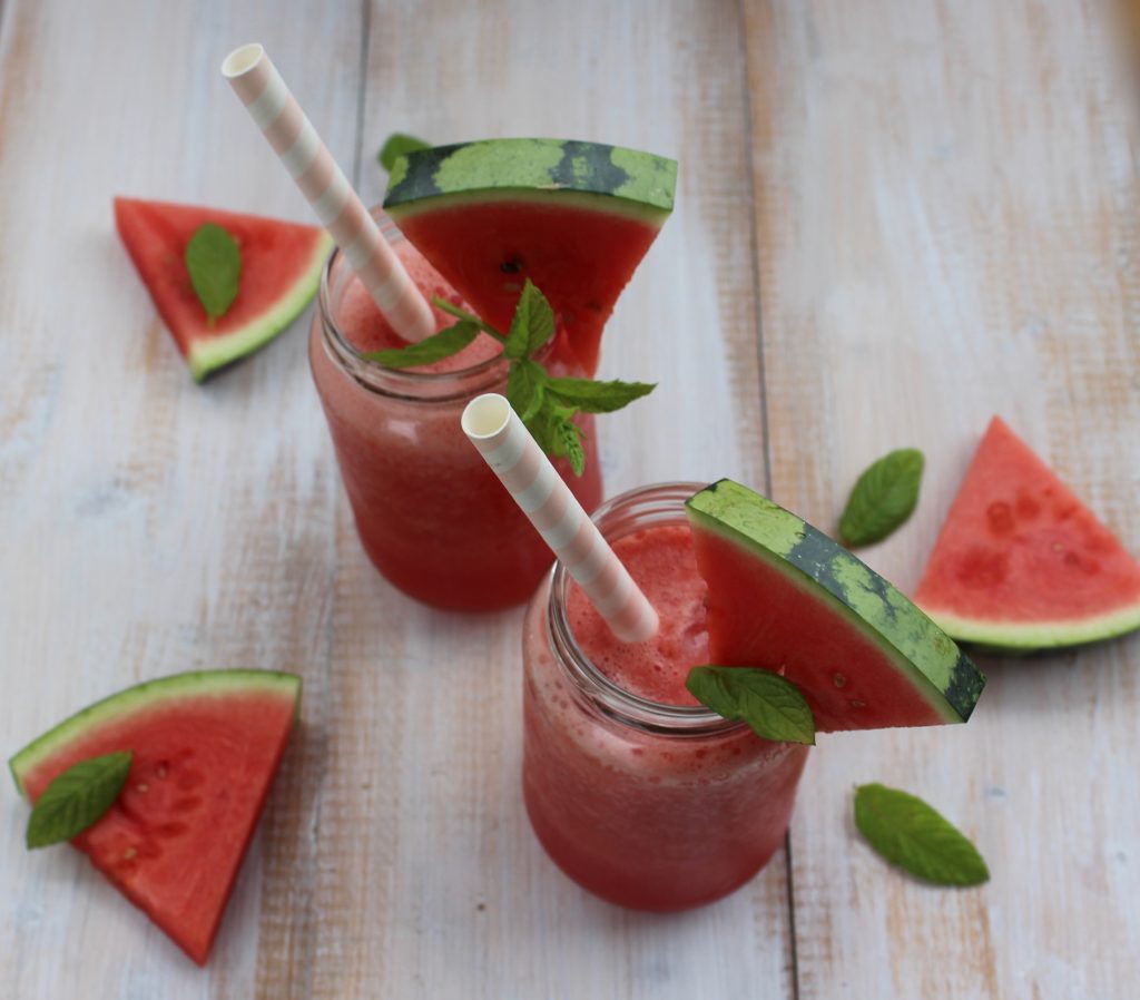 Vandmelonshake sommerdrink vandmelon