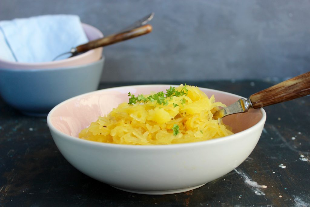 Spaghetti squash tilberedt