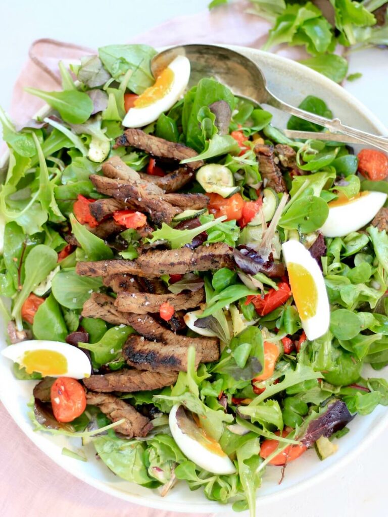 Steak salat