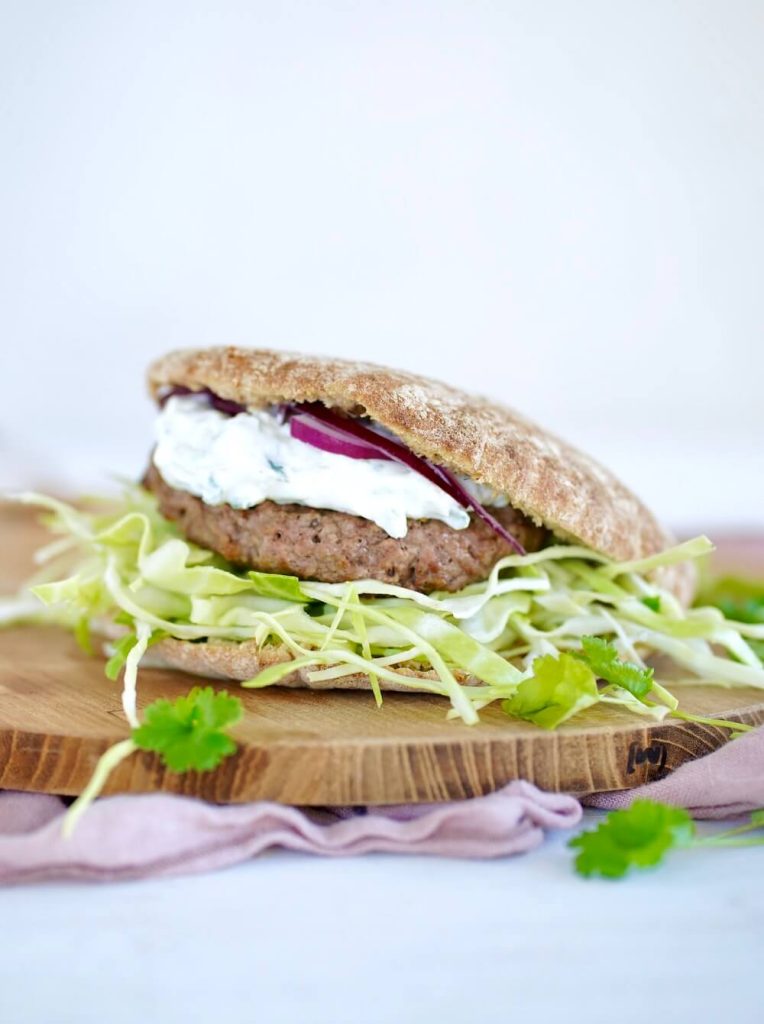 Pitabrød med tzatziki